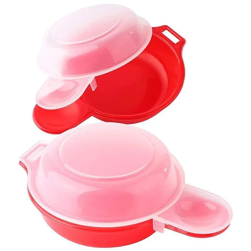 2PCS Easy Eggwich Microwave Egg Cooker Non Stick Poacher for Fast Breakfast Eggs