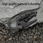 Portable Multifunctional Tool Card Outdoor Survival Combination Tool for Home - Silver