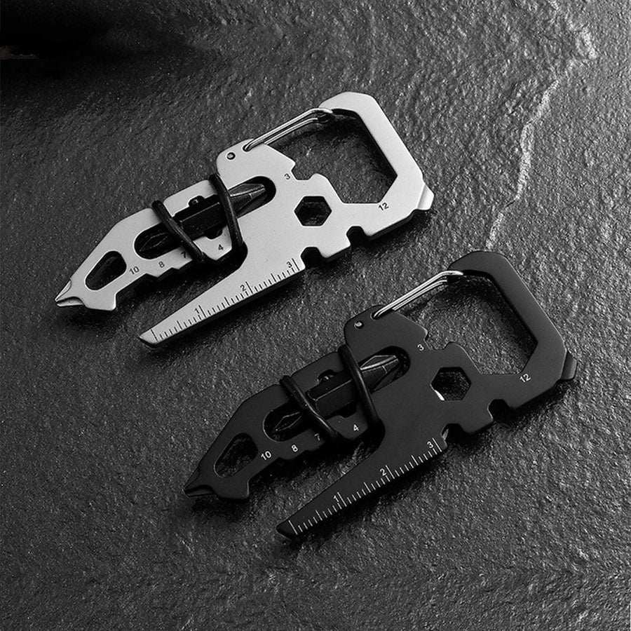 Portable Multifunctional Tool Card Outdoor Survival Combination Tool for Home - Silver