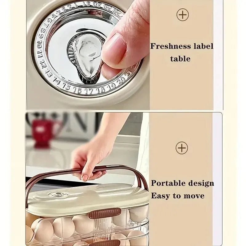 Home Egg Carton Kitchen Storage Organizer for Handheld Egg Holding and Display