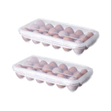 2x Eggs Keeper Trays 18 Slots Storage Box Containers Kitchen Refrigerator Holder