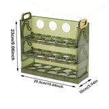 Refrigerator Egg Organizer Side Door Storage Tray Egg Carton Holder Kitchen Box - Side View