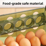 Refrigerator Egg Organizer Side Door Storage Tray Egg Carton Holder Kitchen Box