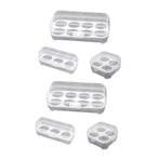 6PCS Portable Egg Storage Box Shockproof Sealed Plastic With Lid Camping Box