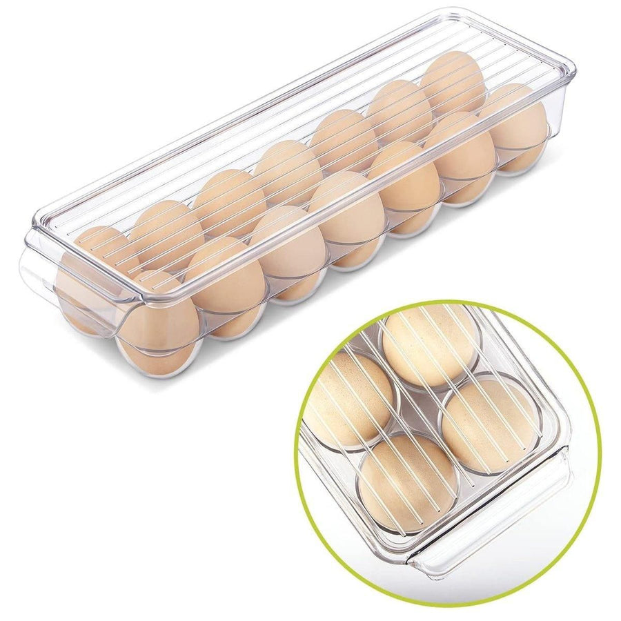 Refrigerator Storage Box Egg Holder Kitchen Organizer Box for Food and Storage