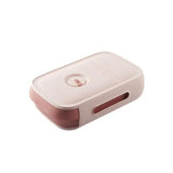 Drawer Type Eggs Tray Fruit Storage Box Kitchen Stacking Holder Food Container - Pink