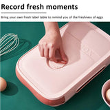 Drawer Type Eggs Tray Fruit Storage Box Kitchen Stacking Holder Food Container - White - 45-Degree Angle