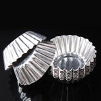 20pcs Aluminium Egg Tart Moulds Non Stick Round Baking Cups for Cupcakes Pies