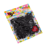 400pcs Small Elastic Rubber Band Hair Ties Multi Colour Black Ponytail Holders - Pearlescent Multi-Colour