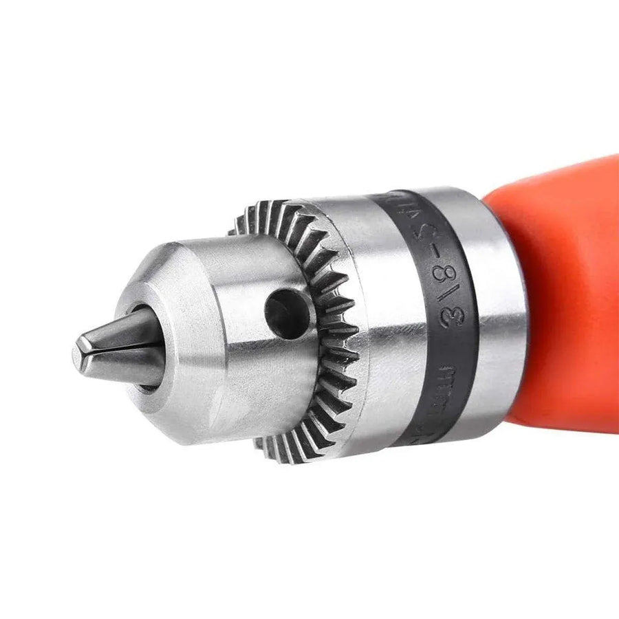 90-Degree Right Angle Drill Attachment 1/4inch Drive Adapter with Chuck Key Tools