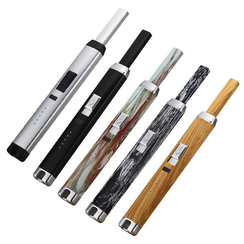 Electronic Usb Rechargeable Pulse Arc Candle Lighter Kitchen Camping Stove Bbq - A