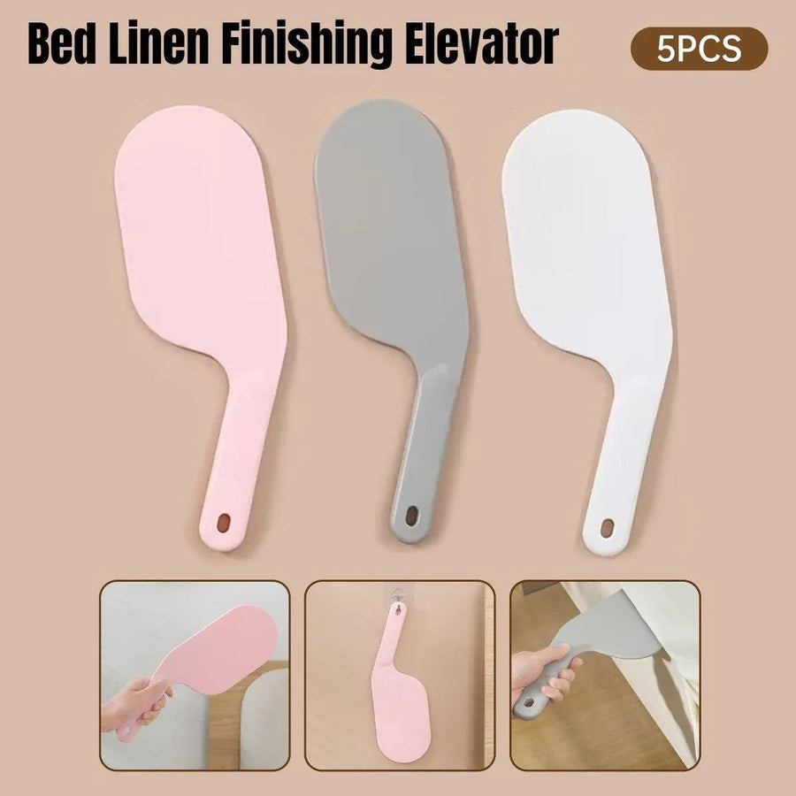 5pcs Bed Sheet and Mattress Organizer Fixer Gap Lifter Tool Bed Sheet Holder Set - White