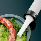 Sausage Machine Meat Filler Stuffer Salami Maker Funnel Hand Operated - Side View