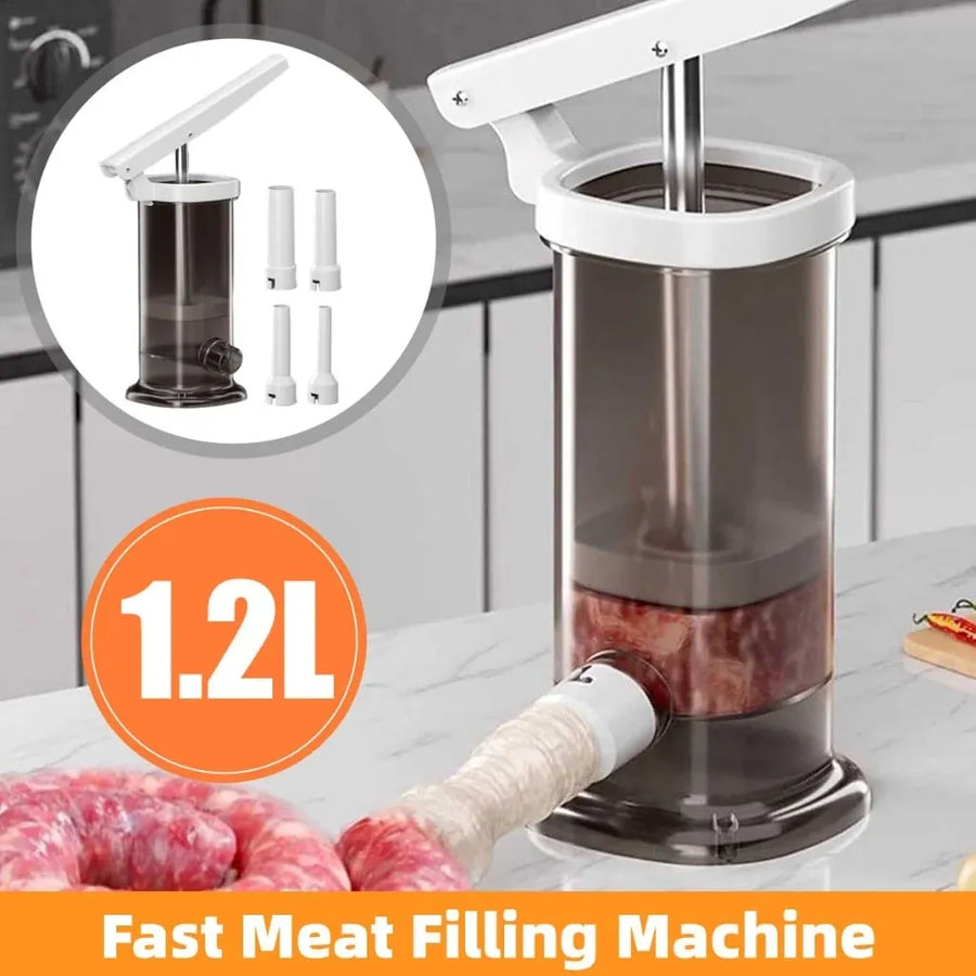 2L Handmade Household Manual Pressing Sausage Making Tool Sausage Stuffer Meat