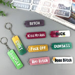 Letters Keychain Resin Epoxy Casting Mold Earring Pendant Craft Mould Silicone