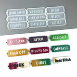 Letters Keychain Resin Epoxy Casting Mold Earring Pendant Craft Mould Silicone - 45-Degree Angle