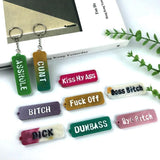 Letters Keychain Resin Epoxy Casting Mold Earring Pendant Craft Mould Silicone - Close-Up Angle