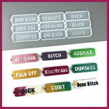 Letters Keychain Resin Epoxy Casting Mold Earring Pendant Craft Mould Silicone - Low Angle