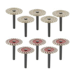 10pcs 40mm Stone Engraving Saw Blades Corrugated Cutting Tools with Handle