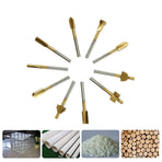10Pcs/Set 3mm Titanium Mini HSS Router Bits Trimmer Shank For Rotary Tool