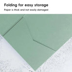 20PCS 3D Tri-Fold Holiday Wedding Invitation Envelope Greeting Cards Aesthetic - Blue