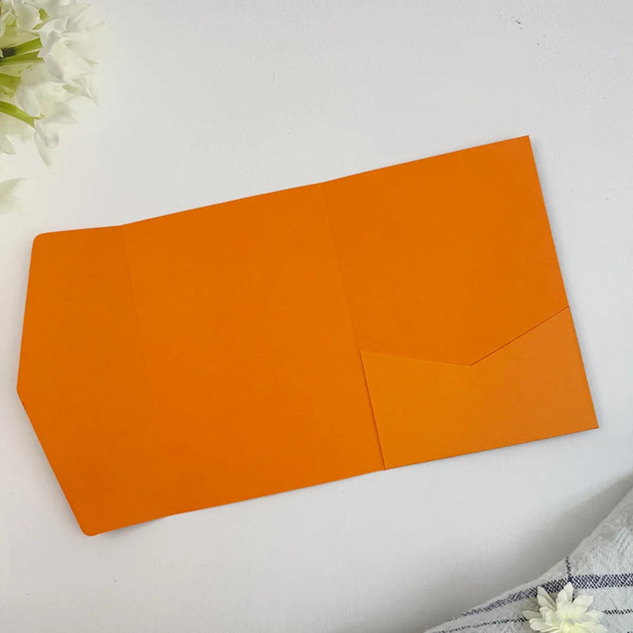 20PCS 3D Tri-Fold Holiday Wedding Invitation Envelope Greeting Cards Aesthetic - Blue