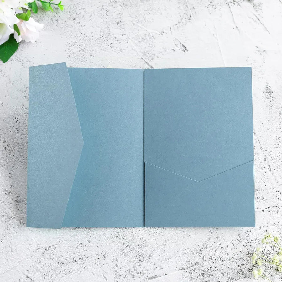 20PCS 3D Tri-Fold Holiday Wedding Invitation Envelope Greeting Cards Aesthetic - Green