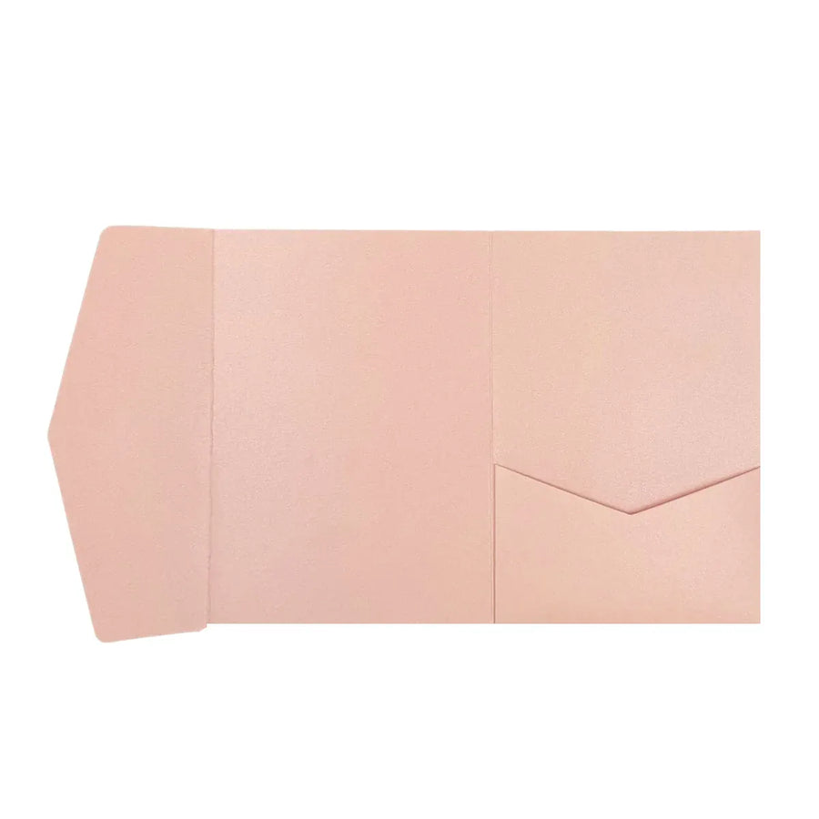 20PCS 3D Tri-Fold Holiday Wedding Invitation Envelope Greeting Cards Aesthetic - Pink