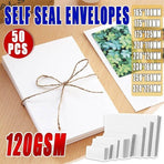 White Business Envelopes 8 Sizes Opaque Mailer with Pre-Printed Postcode - 5N:220*110MM