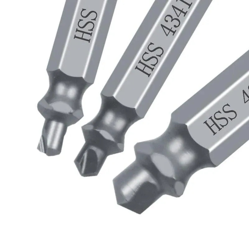 6Pcs Damaged Screw Extractor Set Easy Out Broken Drill Bit Remover Kit Speed Out