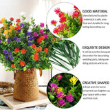 8pcs Artificial Camellia Flowers Realistic Silk Floral Decoration for Home Decor