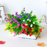 8pcs Artificial Camellia Flowers Realistic Silk Floral Decoration for Home Decor - Extra Image