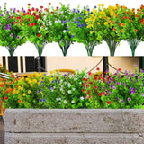 8pcs Artificial Camellia Flowers Realistic Silk Floral Decoration for Home Decor - Extra Image