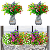 8pcs Artificial Camellia Flowers Realistic Silk Floral Decoration for Home Decor