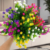 8pcs Artificial Camellia Flowers Realistic Silk Floral Decoration for Home Decor - Extra Image