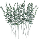 Artificial Eucalyptus Leaf Flowers Fake Green Plant Nordic Home Party Decor - Front View