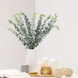 Artificial Eucalyptus Leaf Flowers Fake Green Plant Nordic Home Party Decor - 45-Degree Angle