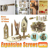 100PCS Self-Drilling Anchors Screws Percussion Expansion Kit -12x30mm/12x40mm - 12x30mm - Extra Image