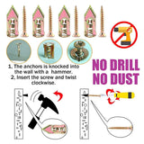 100PCS Self-Drilling Anchors Screws Percussion Expansion Kit -12x30mm/12x40mm - 12x40mm - Close-Up Angle