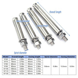 M10 Stainless Steel Hex Head Expansion Anchor Bolts Heavy Duty Screws - M10*100 - Side View
