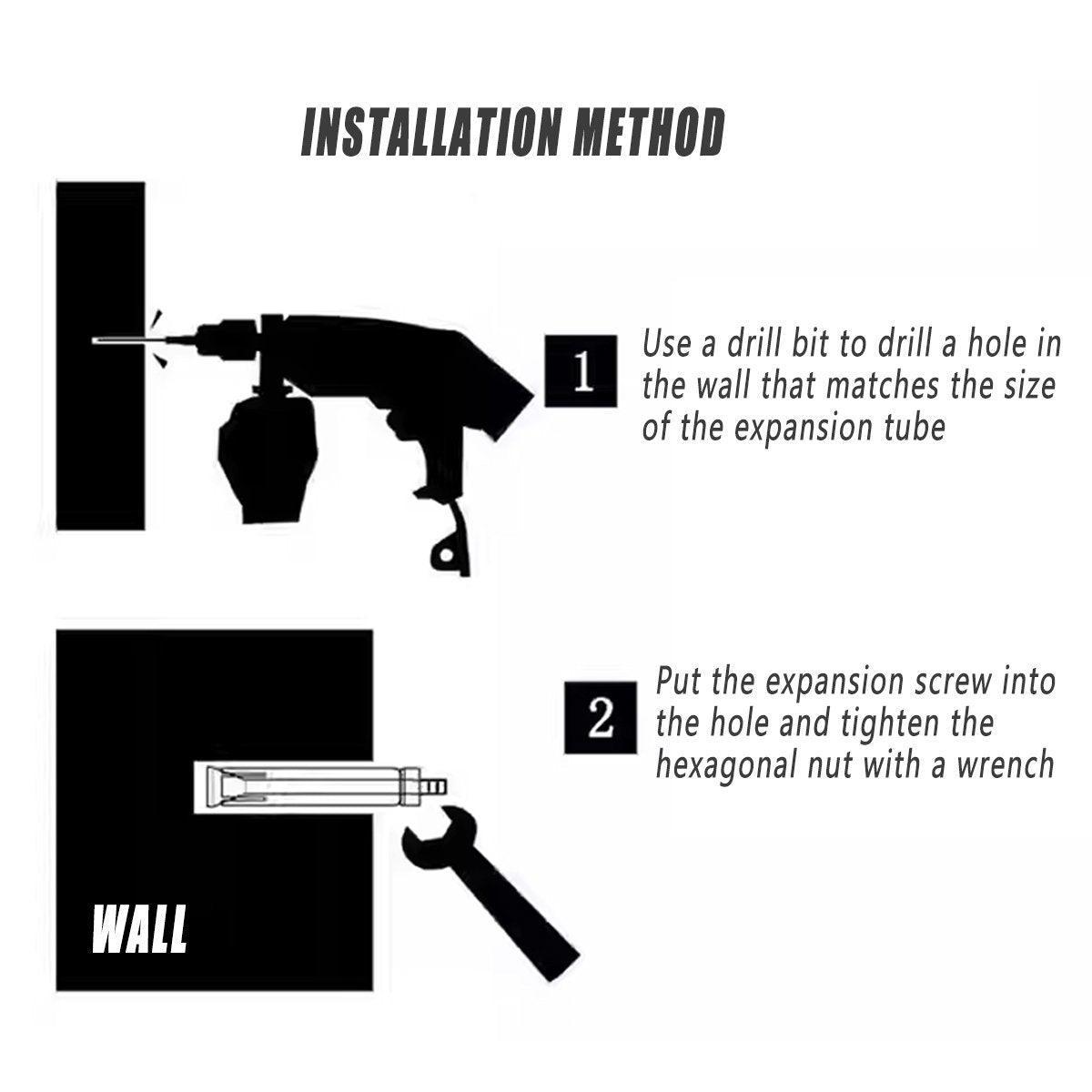 M8 Stainless Steel Expansion Anchor Bolts Heavy Duty Hex Head Screws - M8*80