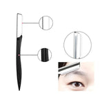 3Pcs/Set Eyebrow Trimming Eyelash Brush Folding Tweezers Portable Makeup Tools