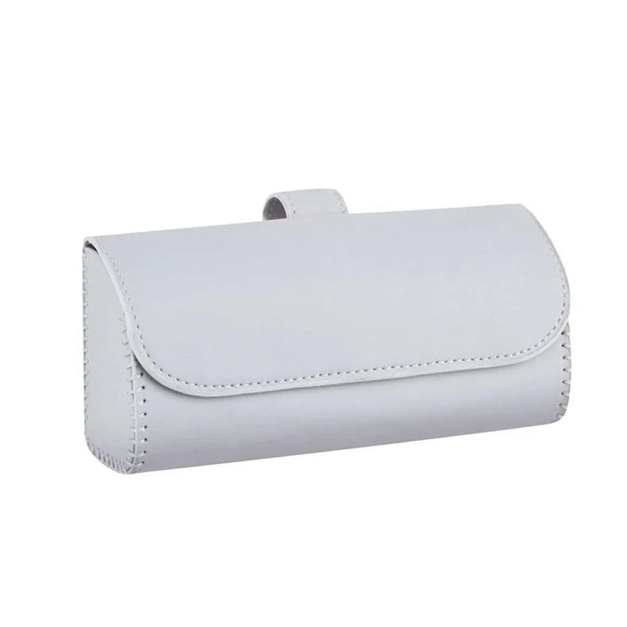 Car Glasses Clip Multifunctional Sun Visor Glasses Holder Storage Case Organizer - Grey
