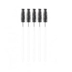 50X Disposable Mascara Wands Eyelash Brushes Applicator Lash Extension Brush - Black+Clear