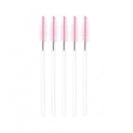 50X Disposable Mascara Wands Eyelash Brushes Applicator Lash Extension Brush - Pink+Clear