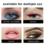 12 Pcs Coloured Eyeliner Pencil Set, Retractable Eye Makeup Pencils in Assorted Colours