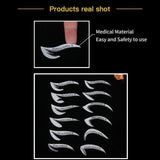 Eyeliner Eyeshadow Stencil Set Eye Makeup Fox Template Non-Woven 12 Styles Cards - A (2PCS) - Rear View