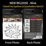 Eyeliner Eyeshadow Stencil Set Eye Makeup Fox Template Non-Woven 12 Styles Cards - A (2PCS)
