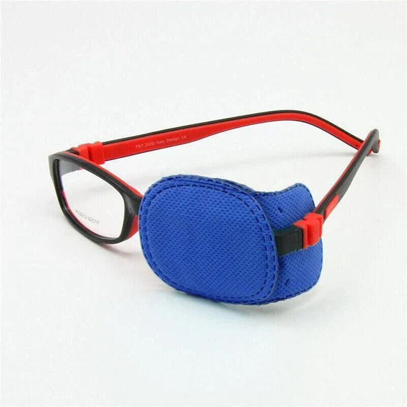 Universal Eye Patch Mask for Strabismus and Amblyopia Glasses Cover Training Aid - Pink