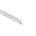Transparent Silicone Seal Strip in F Shape for Glass Doors Windows - 1cm x 100cm